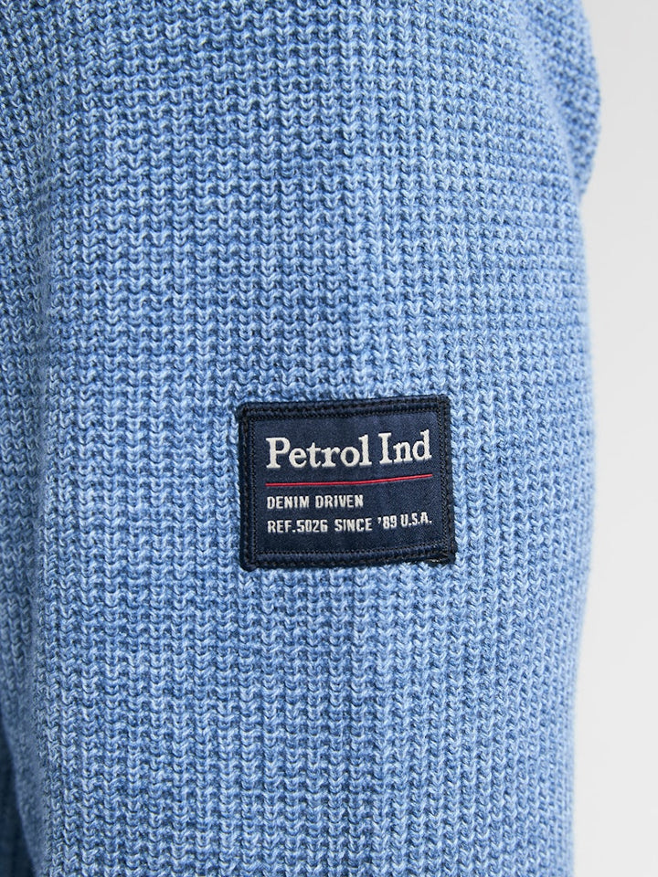 Men Knitwear Collar - Lichtblauw