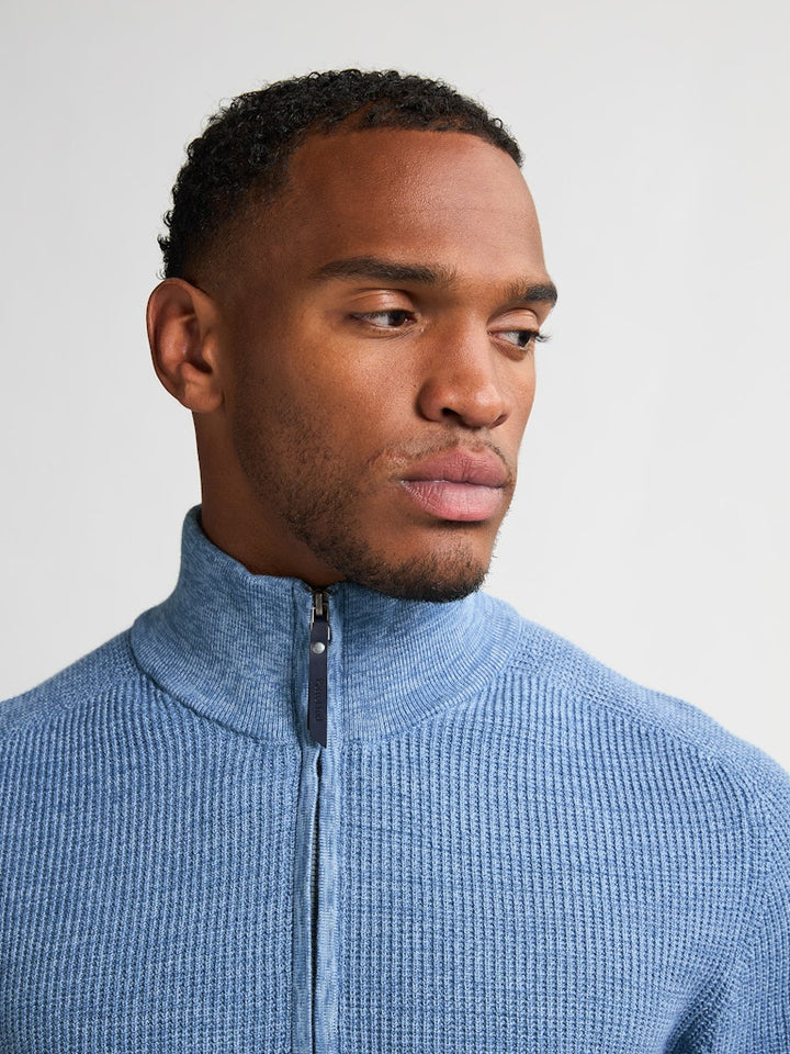 Men Knitwear Collar - Lichtblauw