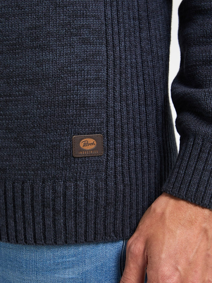 Men Knitwear Collar - Lichtblauw