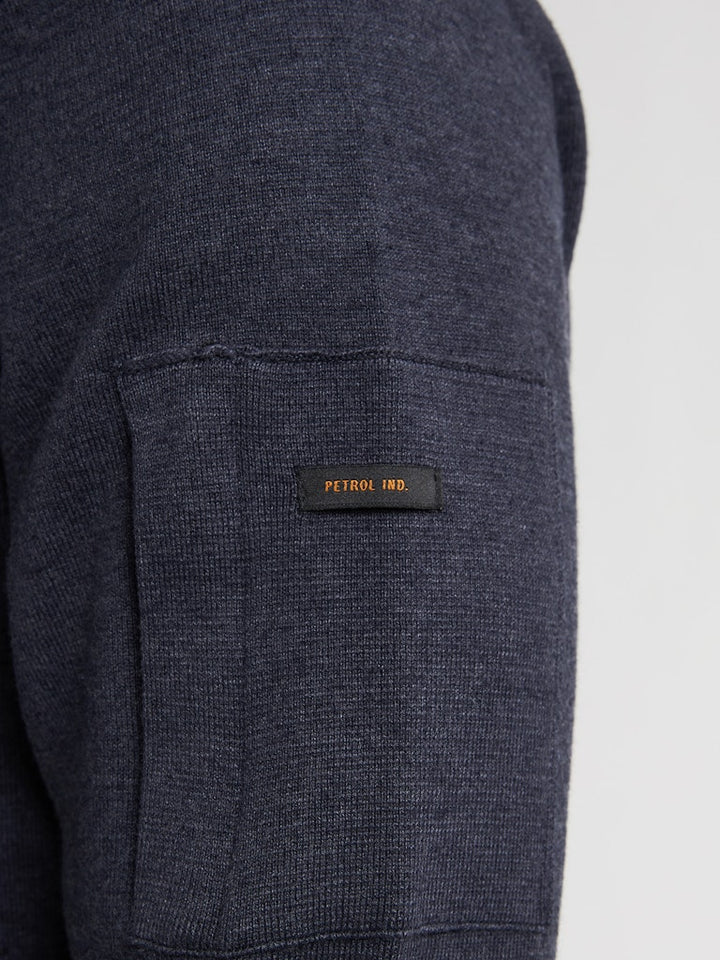 Men Knitwear Round Neck Basic - Lichtblauw