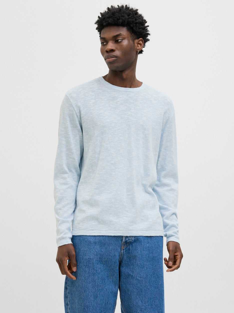 Jjesummer Knit Crew Neck Sn - Lichtblauw