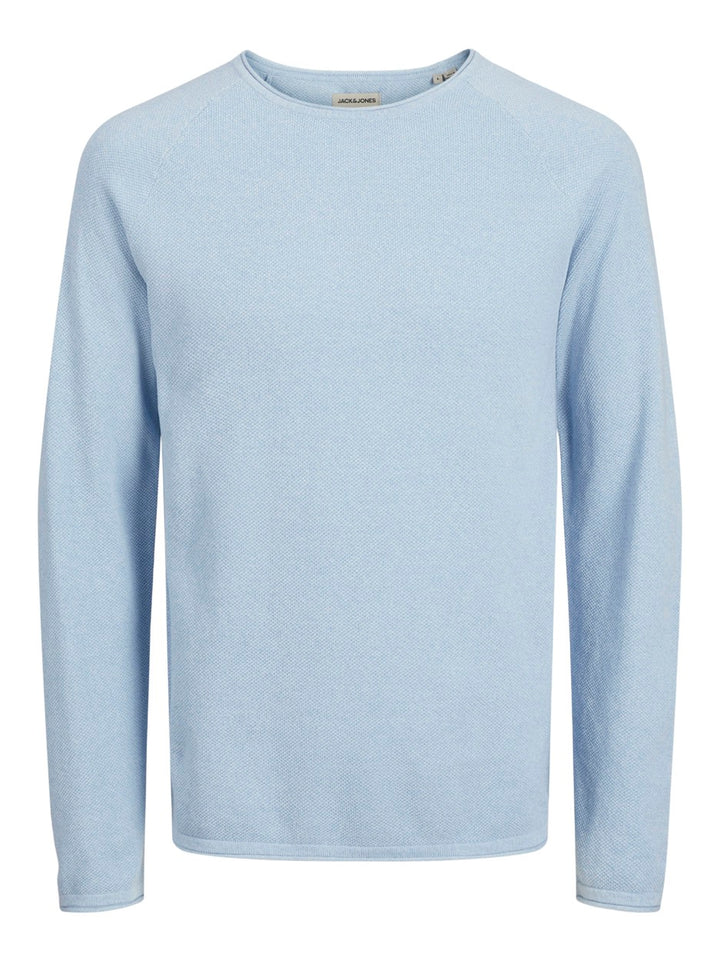 Jjehill Knit Crew Neck Noos - Lichtblauw