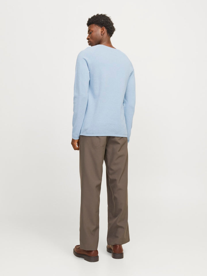 Jjehill Knit Crew Neck Noos - Lichtblauw