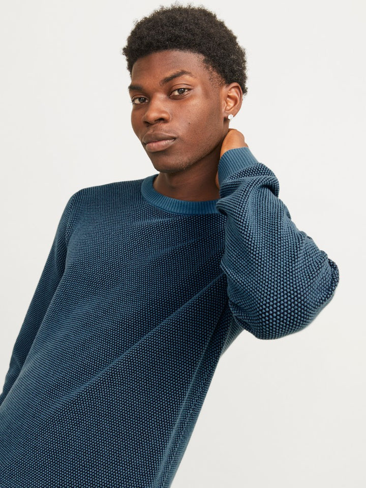 Jjeglobe Knit Crew Neck Noos - Aqua