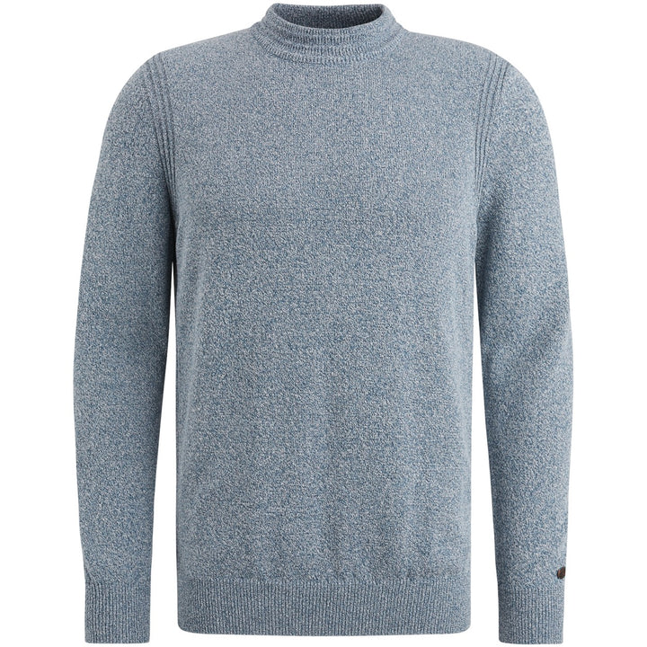 Mock Neck Regular Fit Cotton Mix - Rafblauw