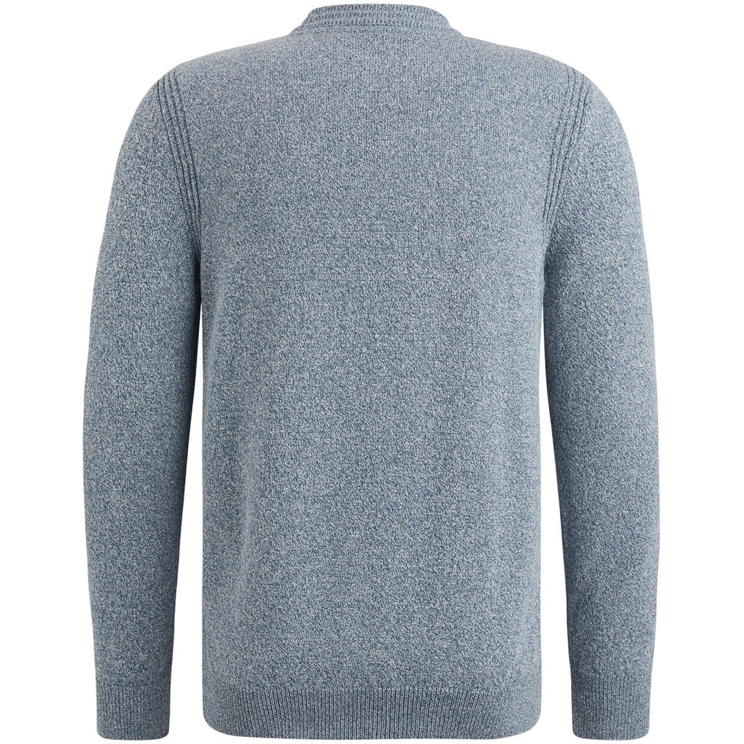 Mock Neck Regular Fit Cotton Mix - Rafblauw