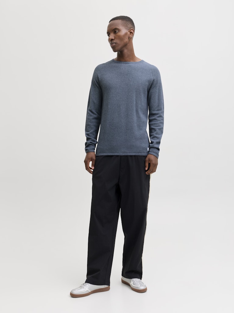 Jjehill Knit Crew Neck Noos - Rafblauw