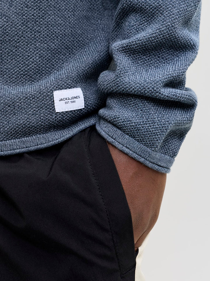 Jjehill Knit Crew Neck Noos - Rafblauw