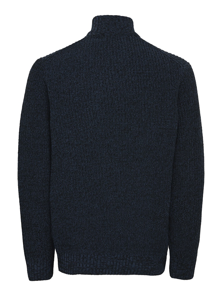 Onsjoin Reg Ls High Neck Knit Camp - Rafblauw