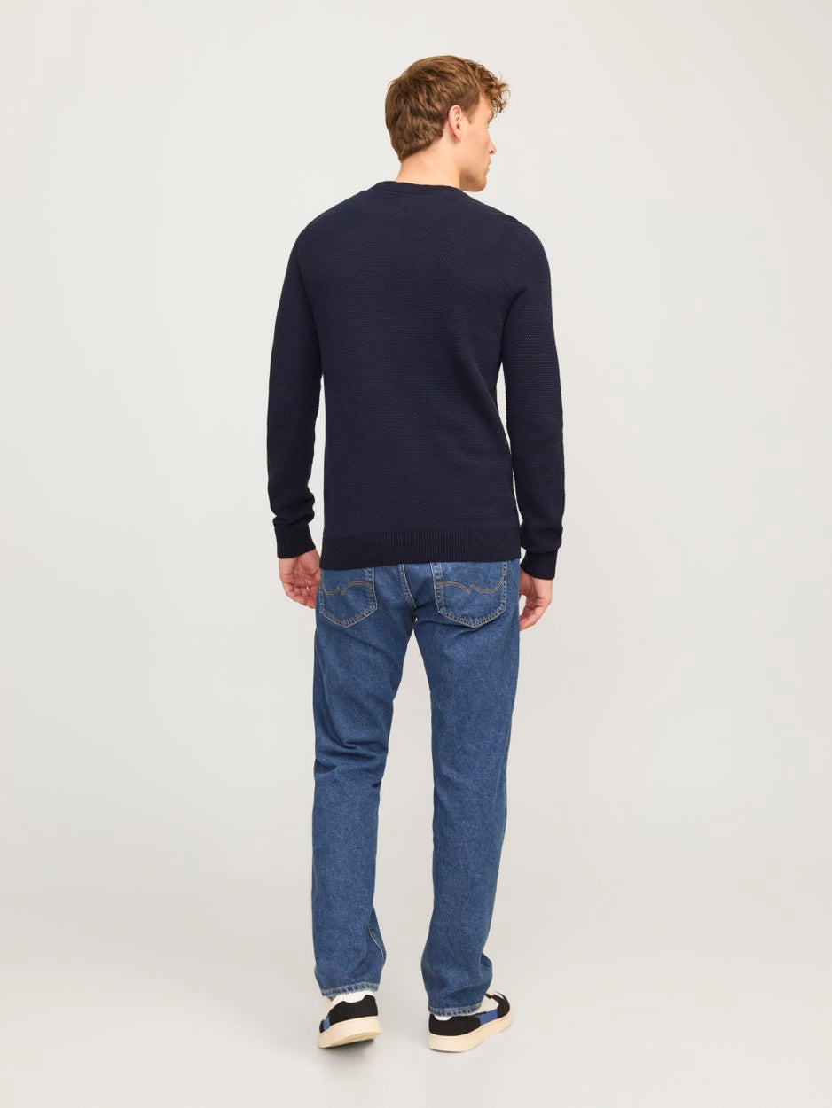 Jjeglobe Knit Crew Neck Noos - Navy