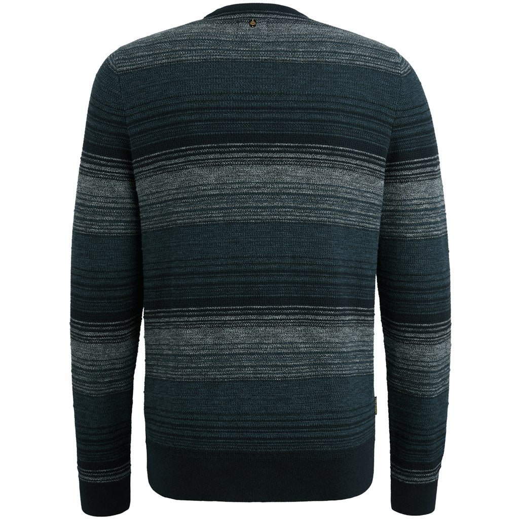 R-neck Cotton Gradient - Navy