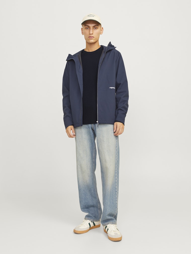 Jjeperfect Knit Crew Neck Ln - Navy