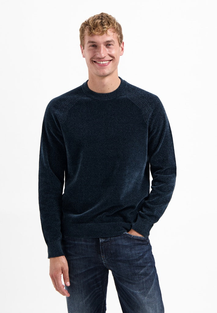 Pullover Crewneck Light Weight Chenille - Navy