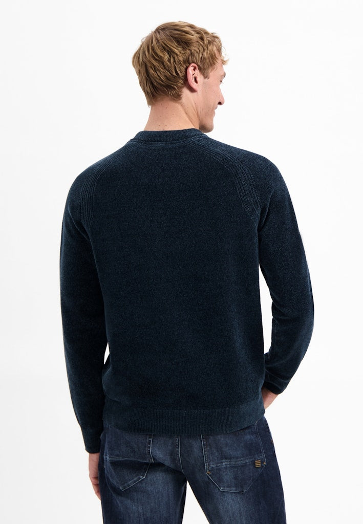Pullover Crewneck Light Weight Chenille - Navy