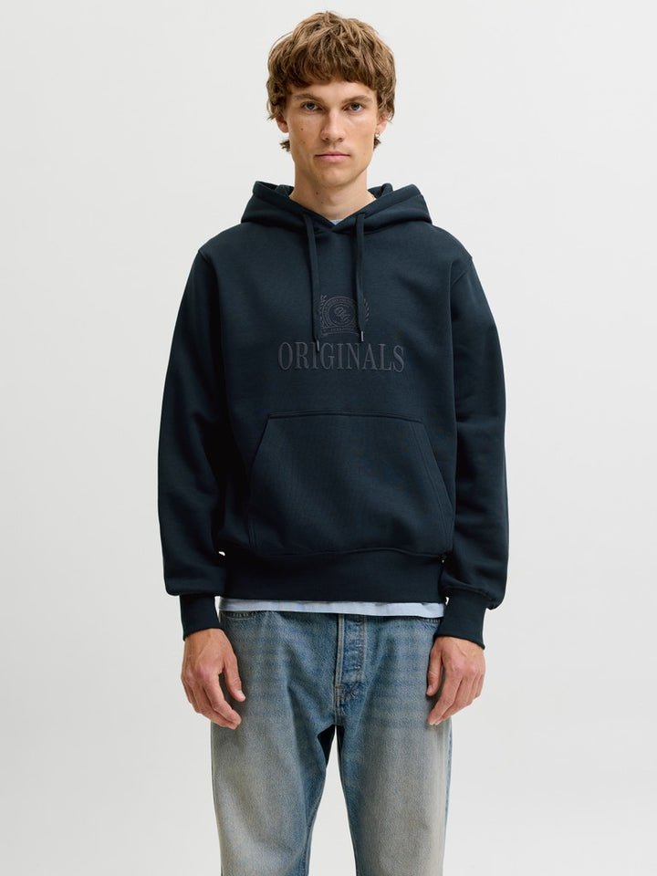 Jorfrederiksberg Monogram Sweat Hood Sn - Navy