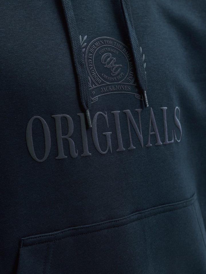 Jorfrederiksberg Monogram Sweat Hood Sn - Navy