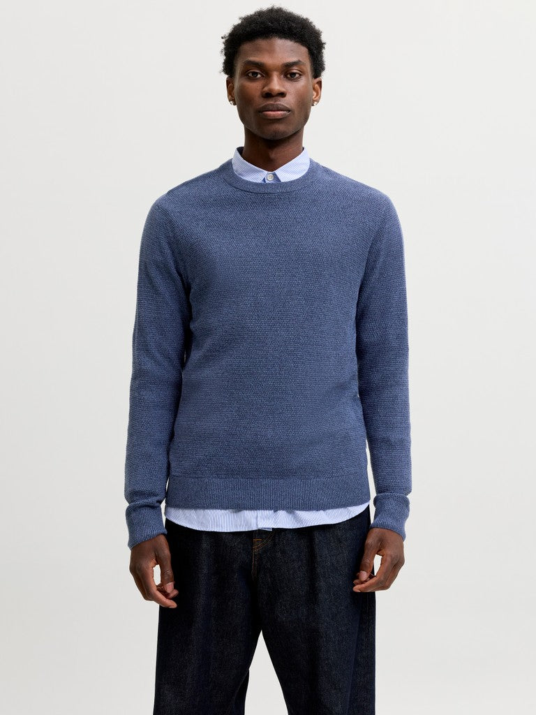 Jjeryder Knit Crew Neck - Navy