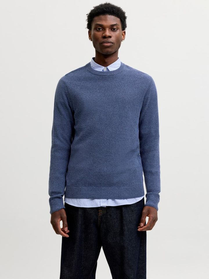 Jjeryder Knit Crew Neck - Navy