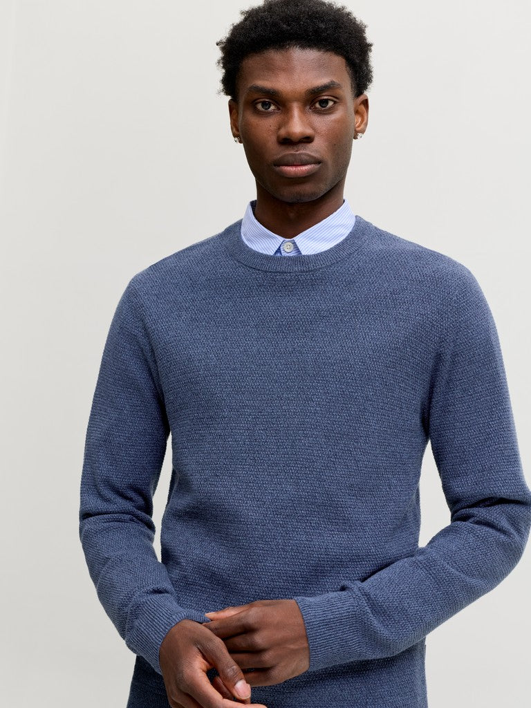 Jjeryder Knit Crew Neck - Navy