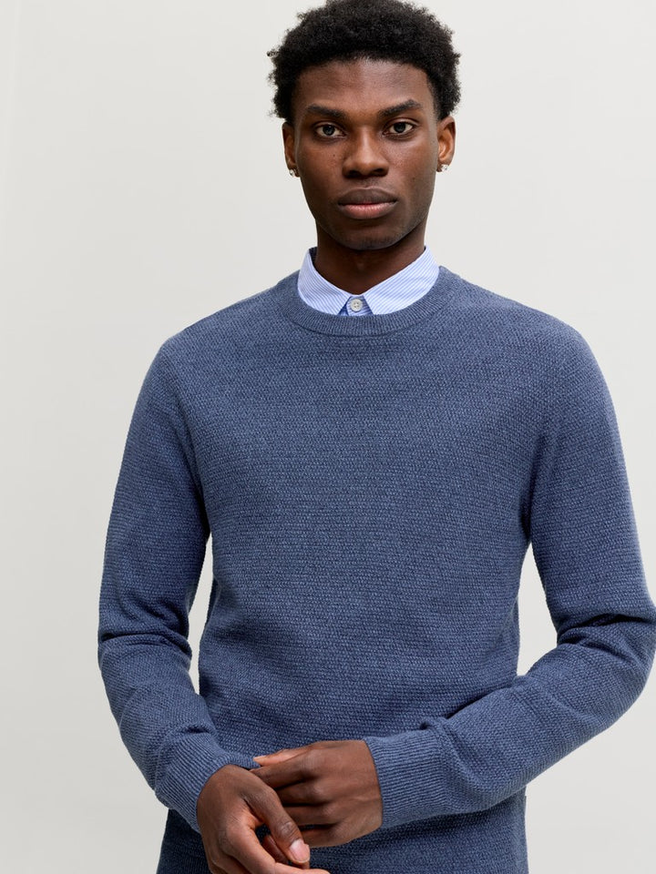 Jjeryder Knit Crew Neck - Navy