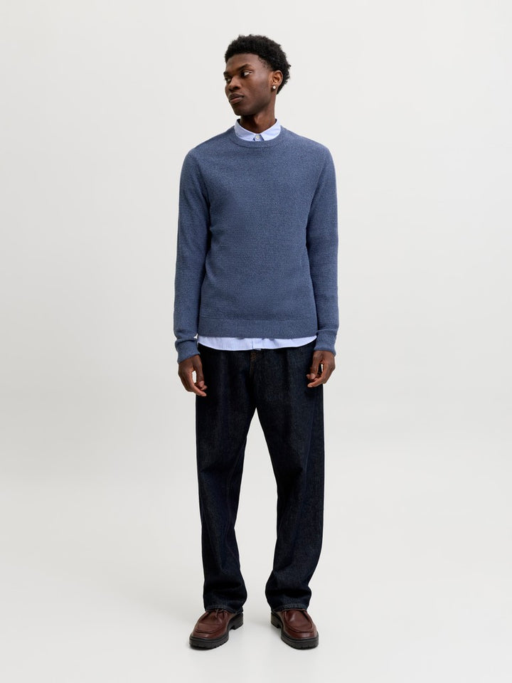 Jjeryder Knit Crew Neck - Navy