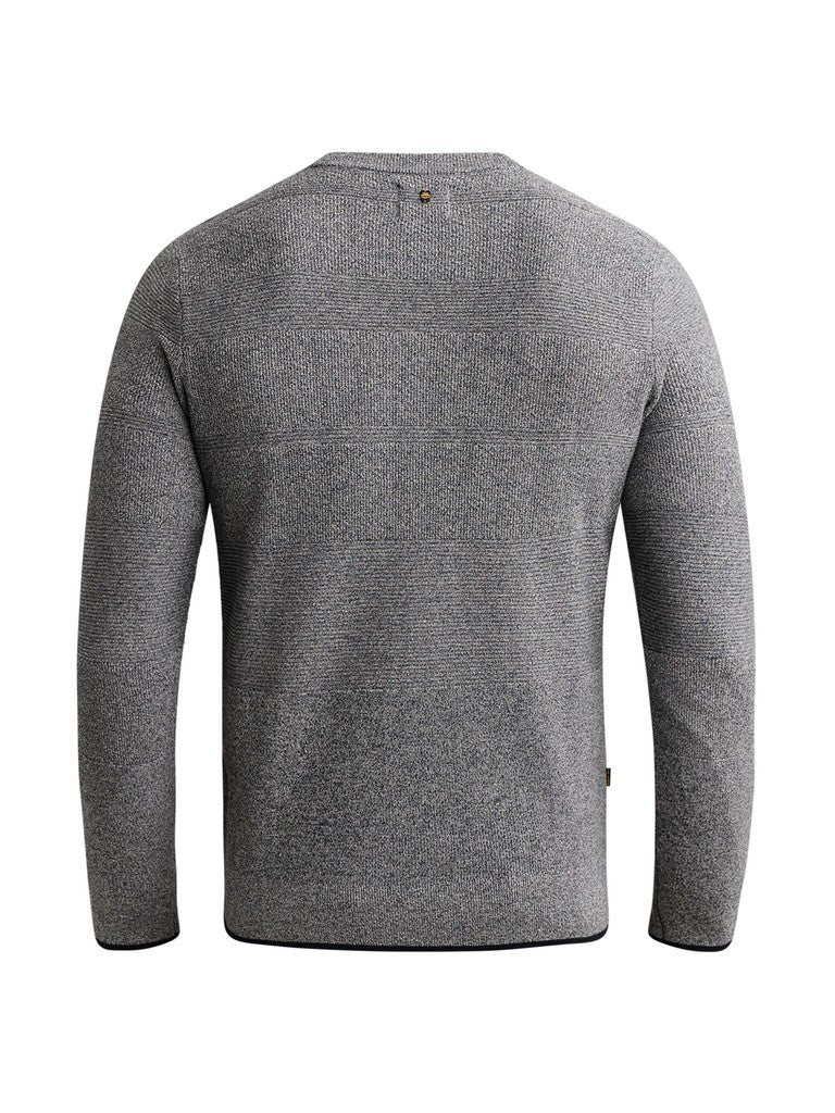 R-neck Cotton Modal Structure - Navy