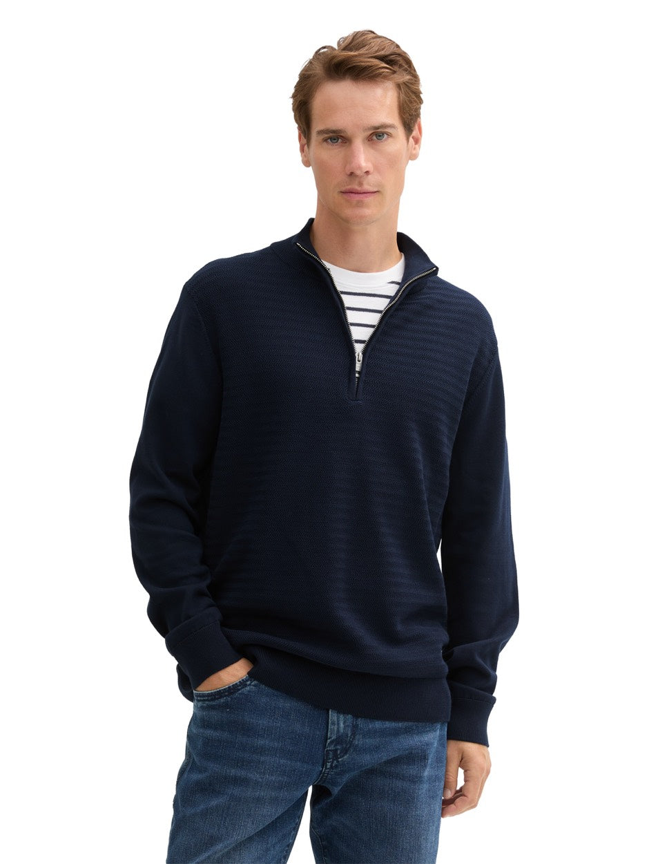 Structure Mis Knit Troyer - Navy