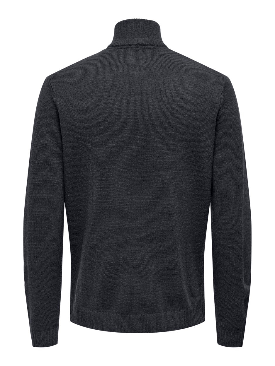 Onsrhett Reg 7 Half Zip Knit Cs - Navy