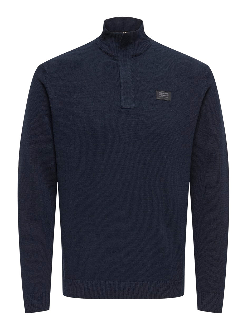 Onsjaxson Life Reg 12 Half Zip Knit - Navy