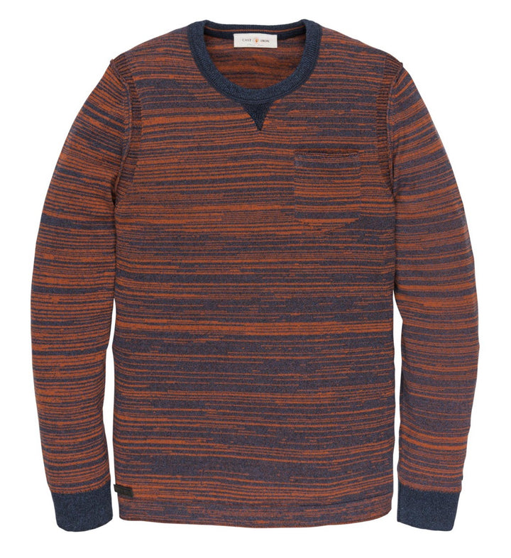 Jjeglobe Knit Crew Neck Noos - Blauw Melee