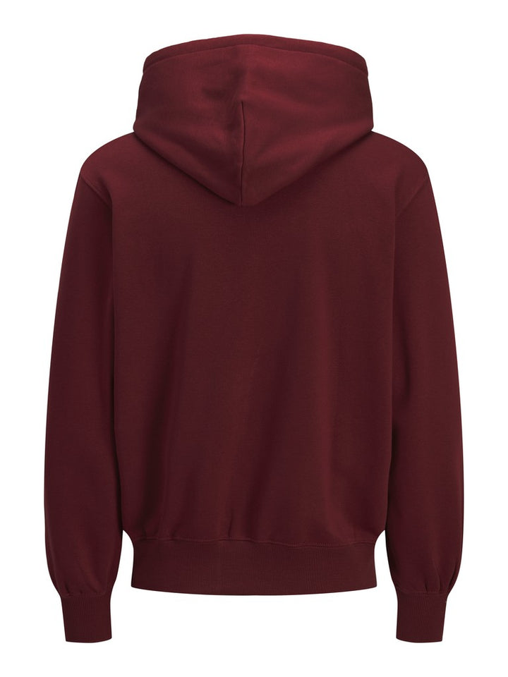Jorfrederiksberg Monogram Sweat Hood Sn - Wijnrood