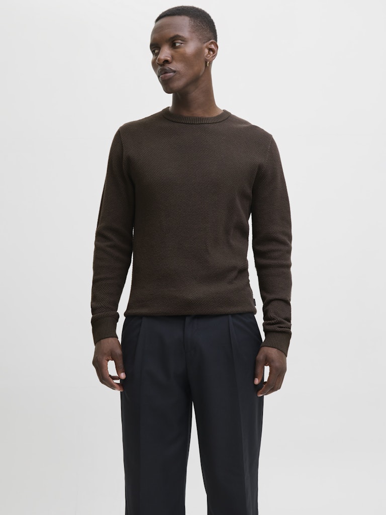Jjeglobe Knit Crew Neck Noos - Bruin