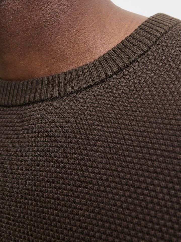 Jjeglobe Knit Crew Neck Noos - Bruin