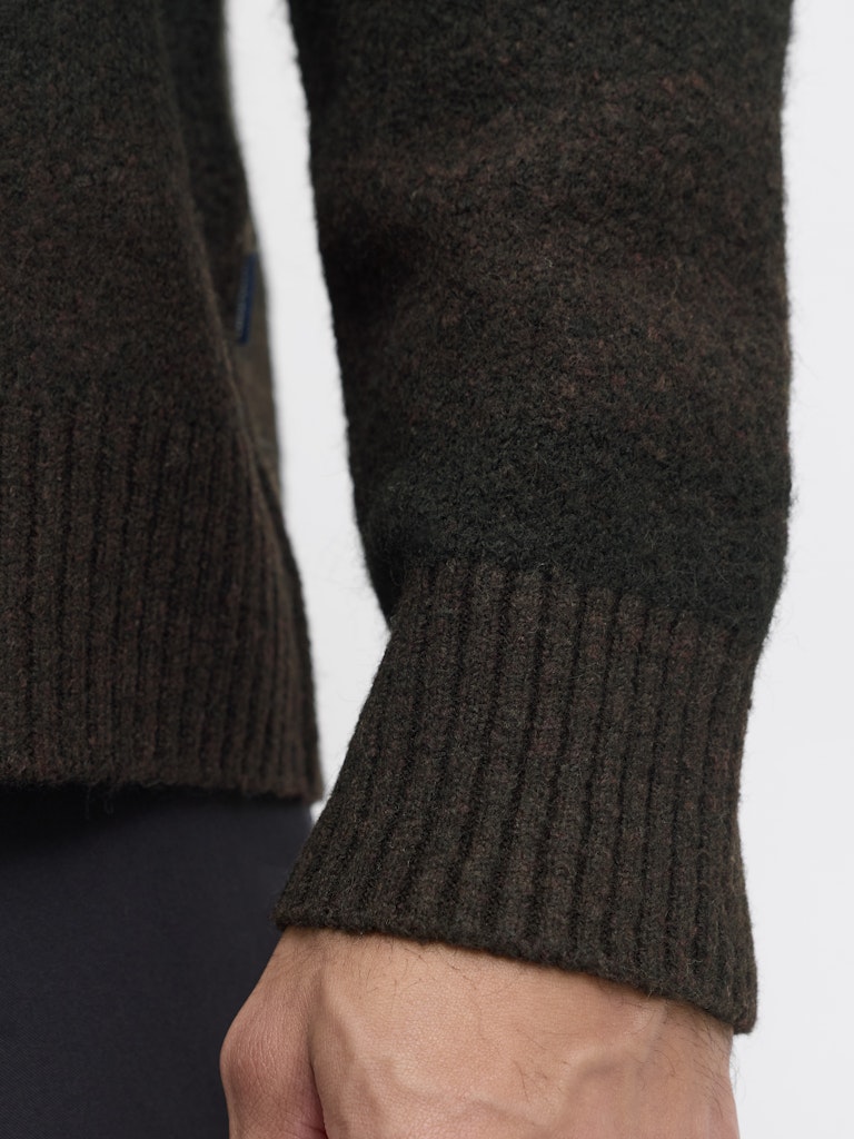 Jprblutyler Knit Striped Crew Neck - Bruin