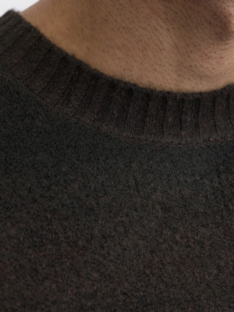 Jprblutyler Knit Striped Crew Neck - Bruin