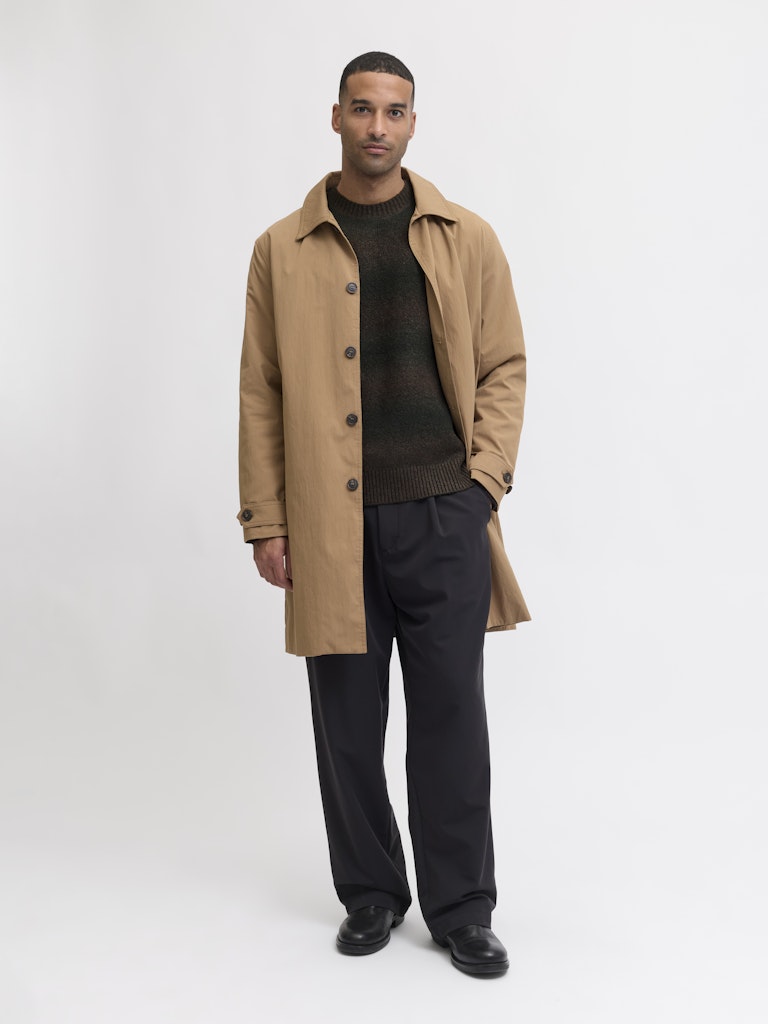 Jprblutyler Knit Striped Crew Neck - Bruin