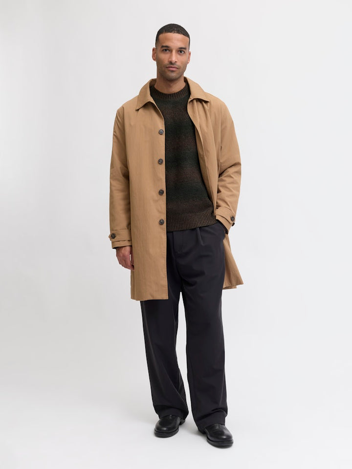 Jprblutyler Knit Striped Crew Neck - Bruin