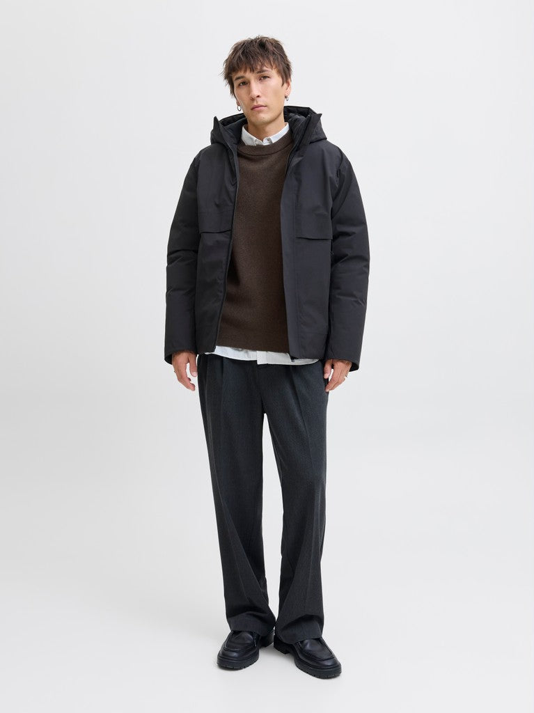 Jprblamilano Stitch Knit Crew Neck Sn - Bruin