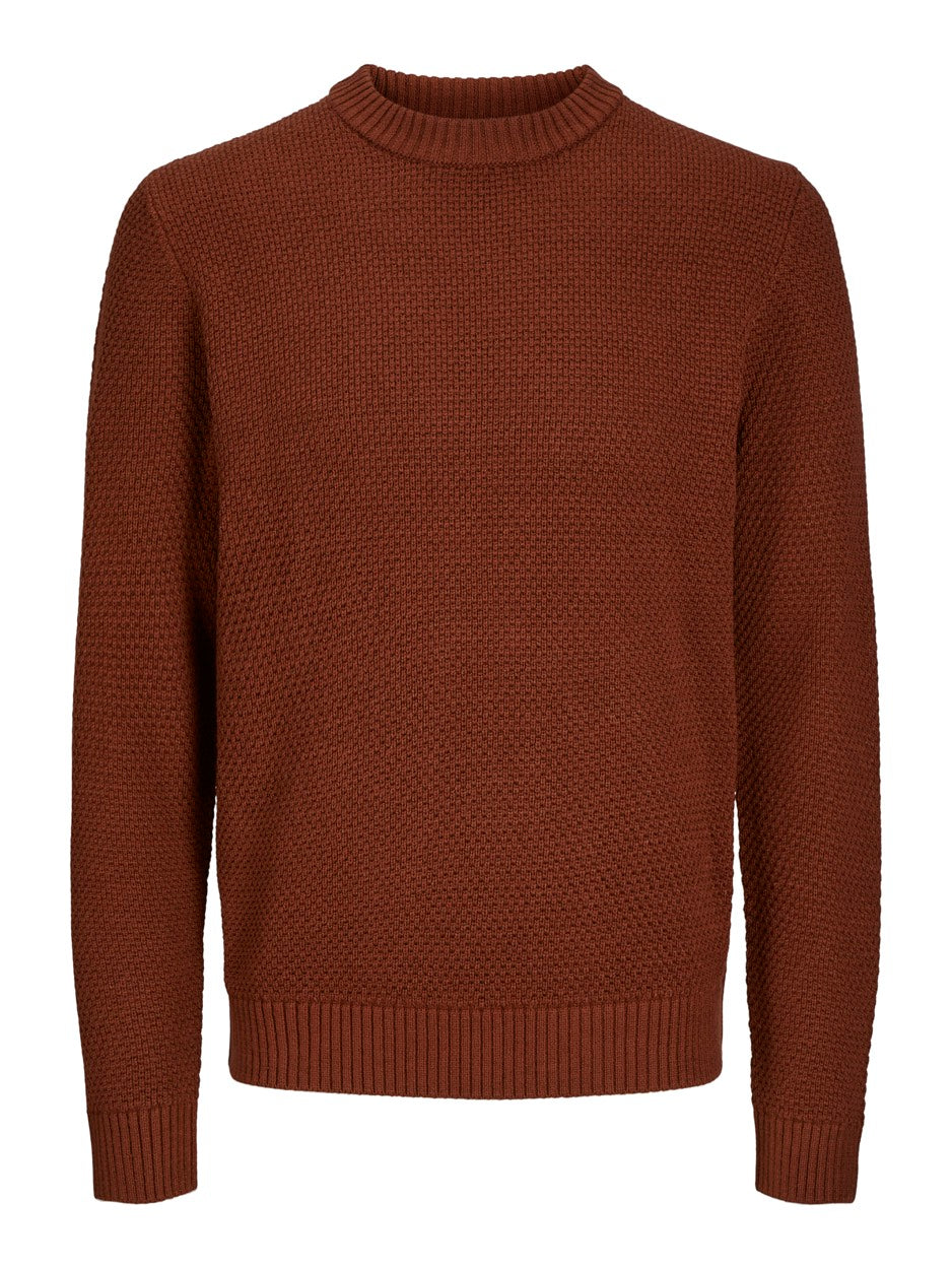 Joreaton Knit Crew Neck Bf - Brique