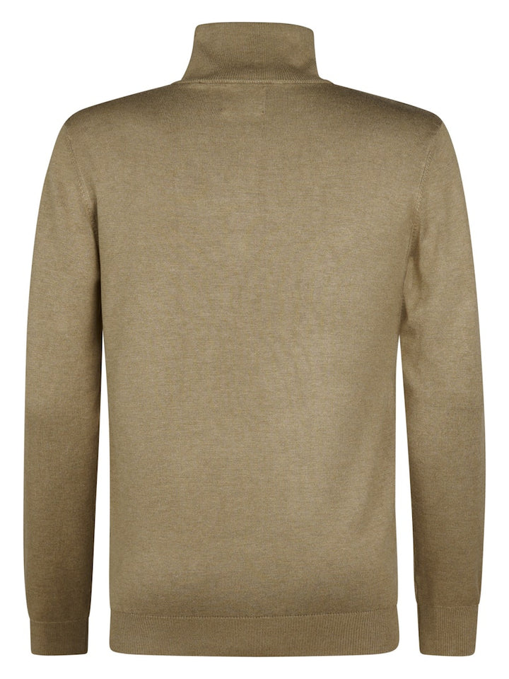 Men Knitwear Collar Basic - Camel