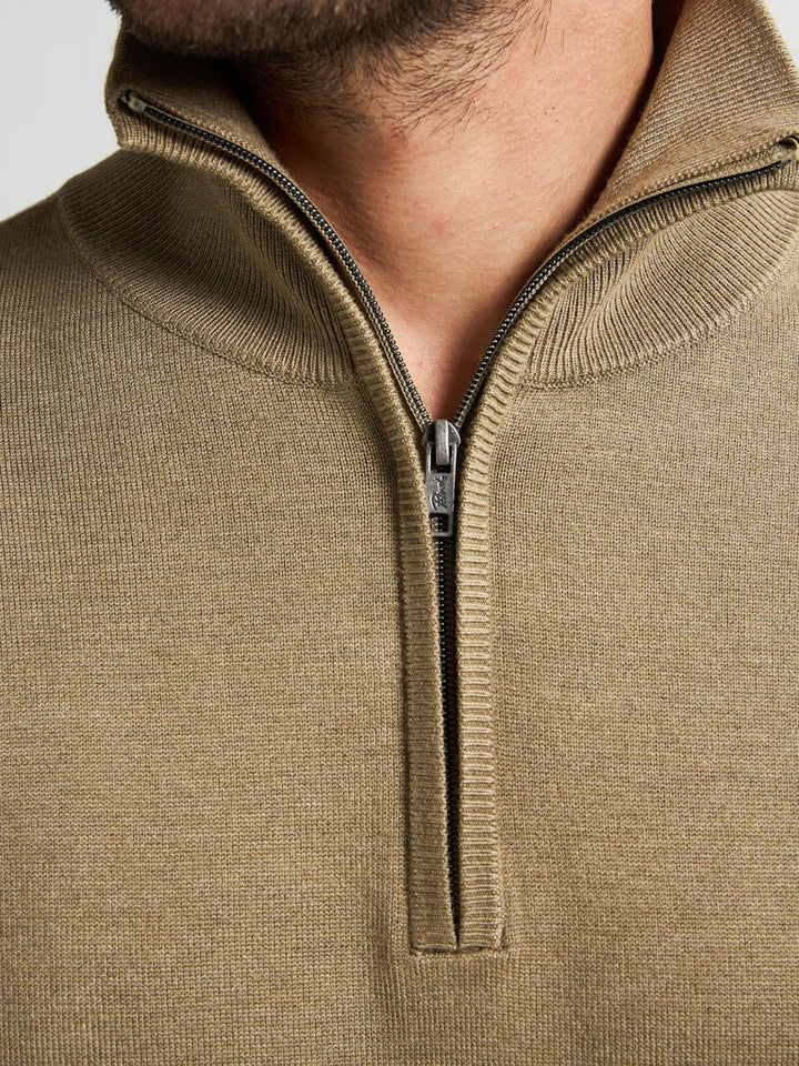 Men Knitwear Collar Basic - Camel