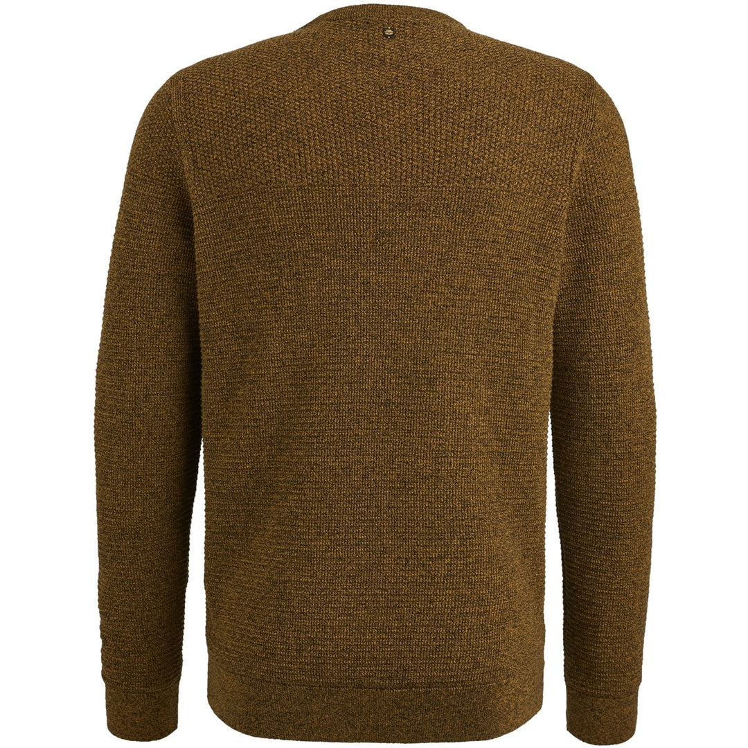 R-neck Cotton Mouline - Taupe