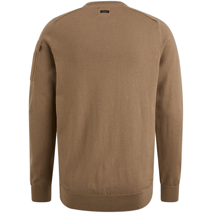 R-neck American Classic Knit - Taupe