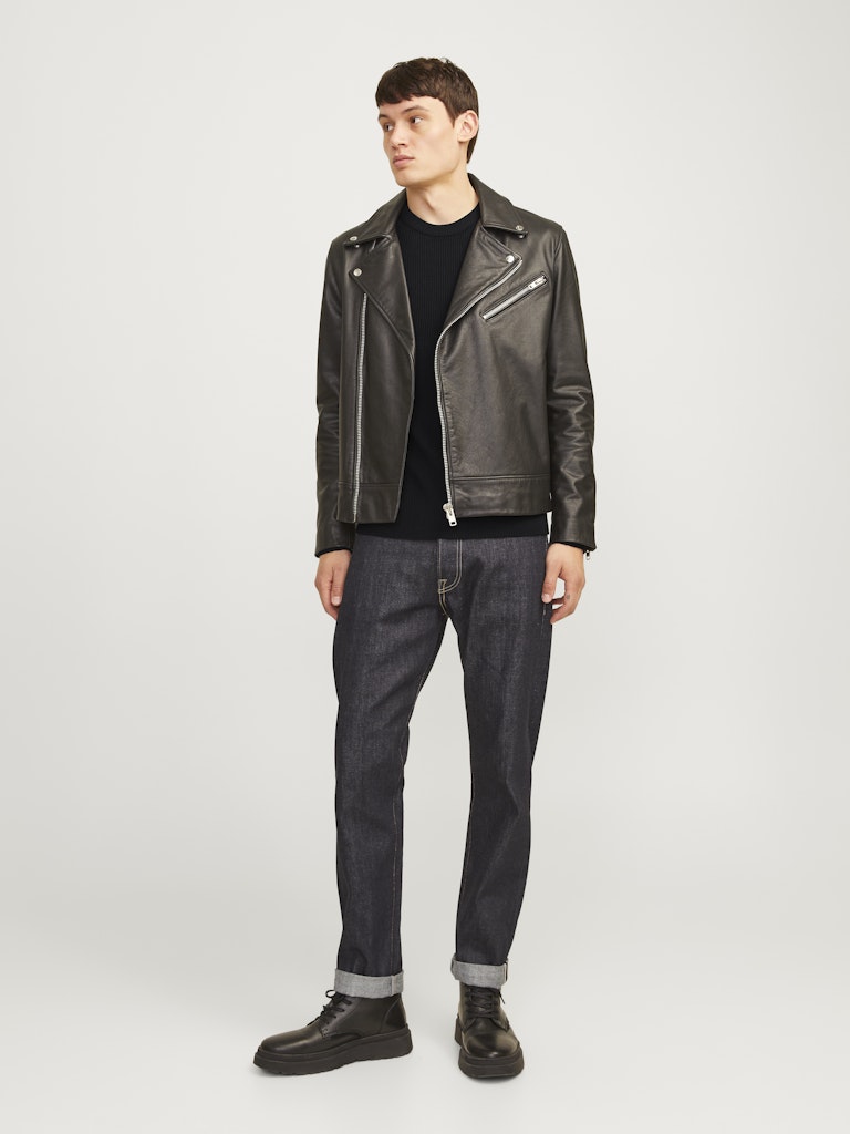 Jjeperfect Knit Crew Neck Ln - Zwart