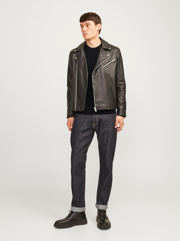 Jjeperfect Knit Crew Neck Ln - Zwart