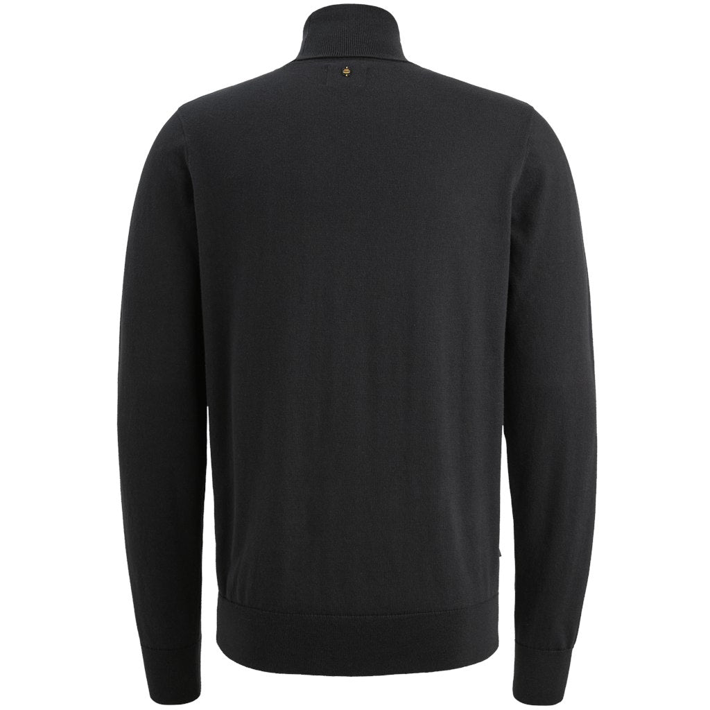 Turtleneck Cotton Knit - Zwart