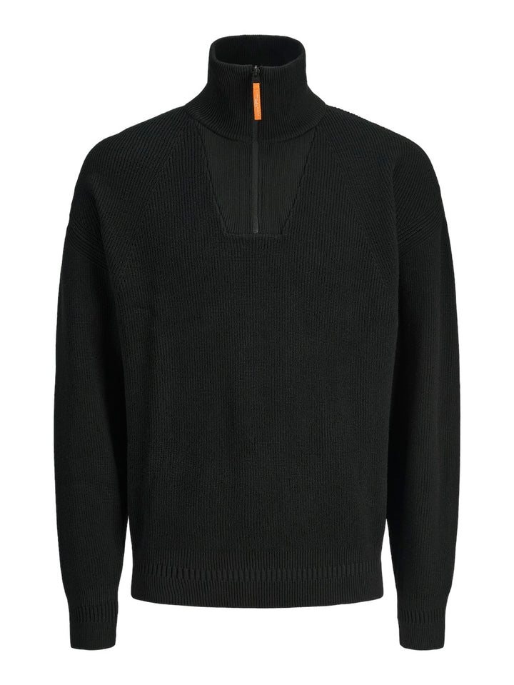 Jcooutdoor Knit Half Zip High Neck - Zwart