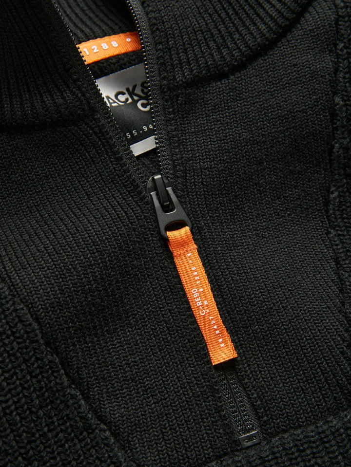 Jcooutdoor Knit Half Zip High Neck - Zwart