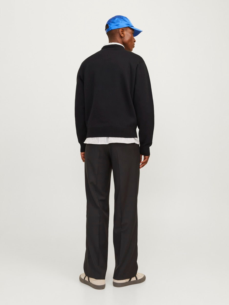 Jorvesterbro Knit Crew Neck Sn - Zwart