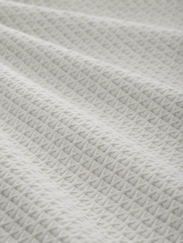 Structured Crew Neck - Lichtgrijs